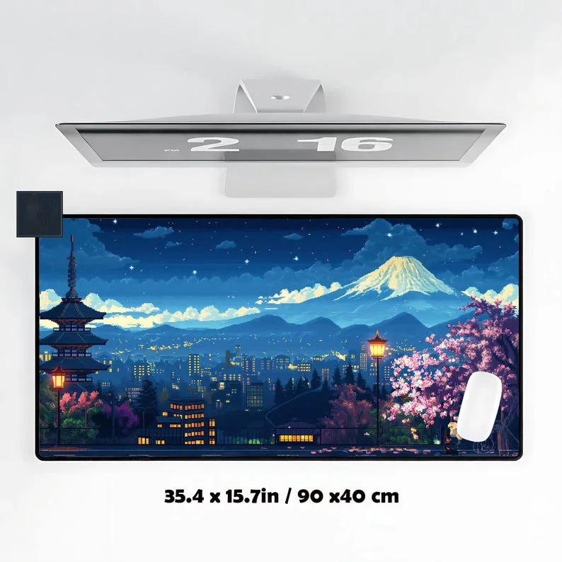 

Japanese Cityscape Gaming Mouse Pad,non-slip and Waterproof Game Mouse Mat,cute Desktop Protective Pad,perfect Gift for Friends.