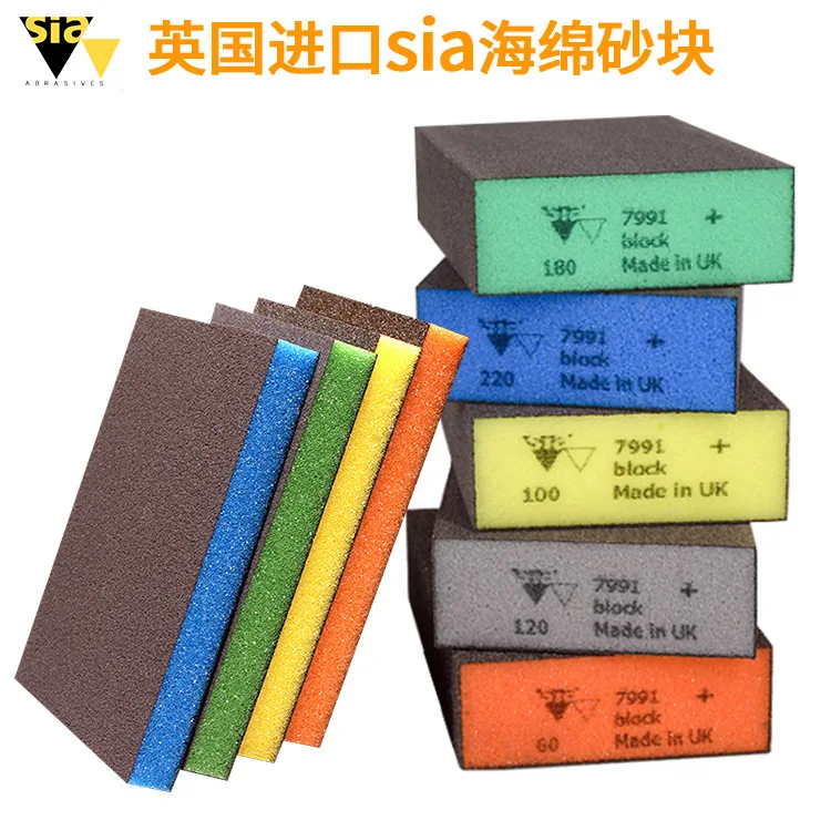 

12pcs Sponge Sandpaper Blocks Double-Sided Pads For Woodworking niture Polishing Portable Tools Durable Sponge Blocks Drywall