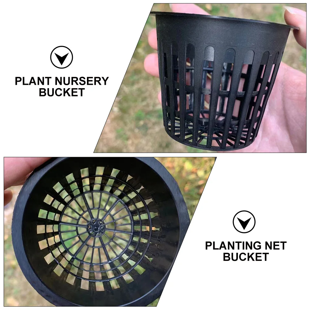 

1 set Planting Net Cups Set Plastic Water Planting Holder For Hydroponic Garden Soilless Culture Bucket Nursery Pots