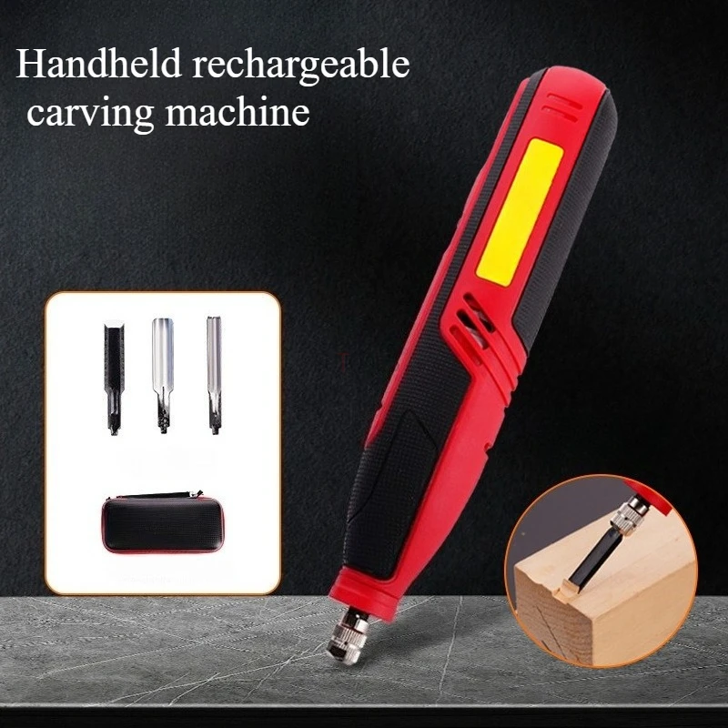 

Деревообработка, профессиональная электрическая ручная зарядка, портативный станок для резьбы по дереву, литиевая батарея, инструмент для резьбы по рисованию налета
