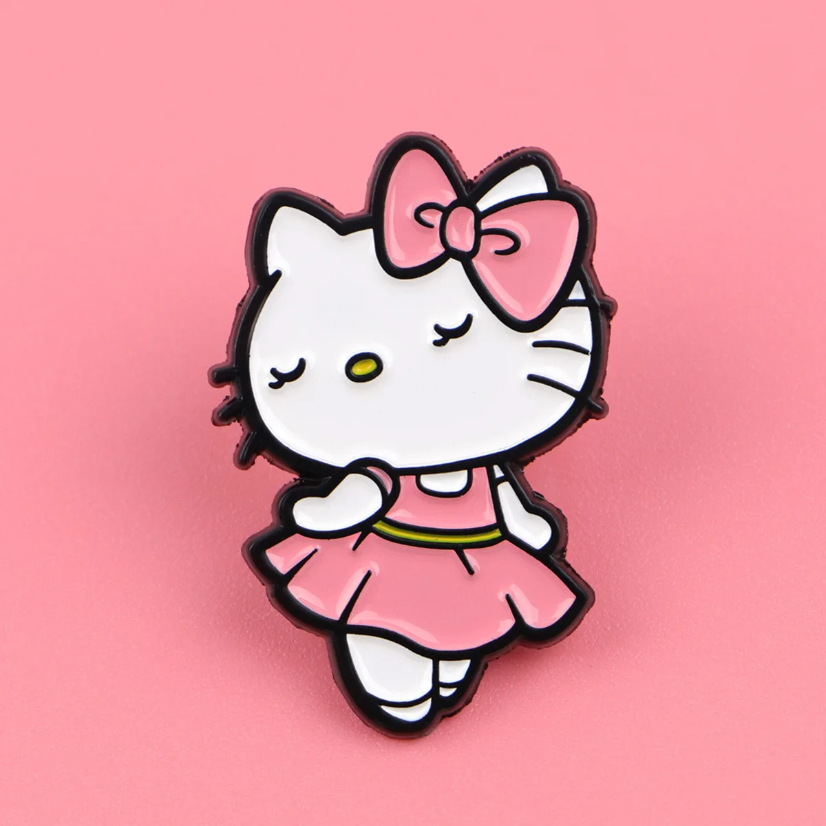 Kawaii الكلب والقط المينا دبابيس معدنية الكرتون بروش ظهره طوق التلبيب شارات الرجال النساء مجوهرات الأزياء جمع هدية #4