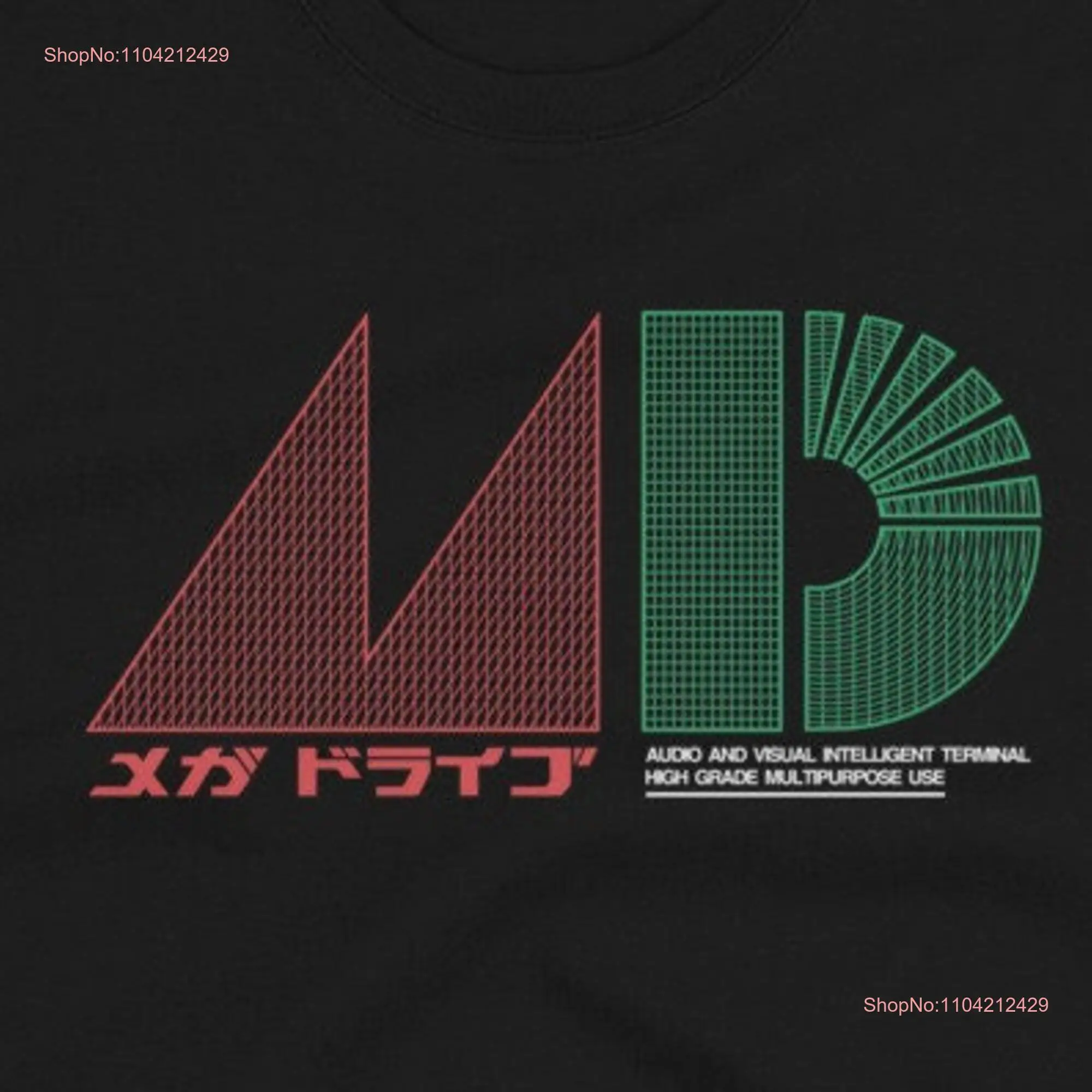 Mega Drive Japanese T Shirt Level 3 Visuals long or short sleeves