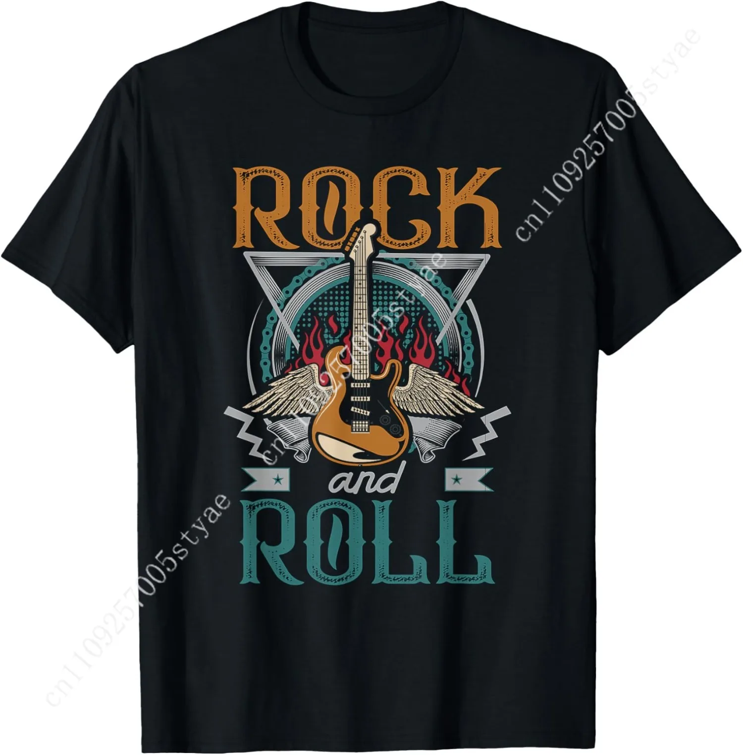 

Vintage Retro 80s Rock & Roll Music Guitar Wings T-Shirt