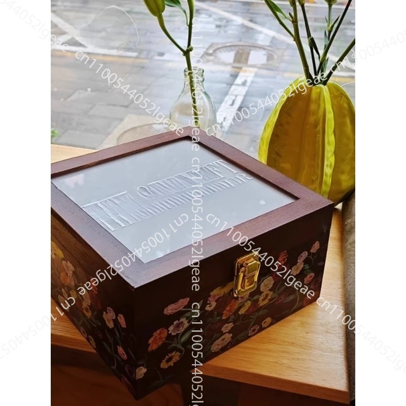 

CD Storage Box with Flower Pattern for Bracelets; Friendship Bracelet; Small Card Storage Box; Vintage Beautiful Product