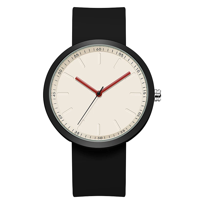 2026 TPW Minimalism Women's Watch 41mm Case PVD Finish Rubber Strap Fashionable Timepiece for Ladies