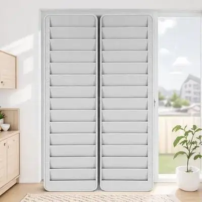 

Multi-Slots Cards Holder Hotel Room Work Organizer Hanging Storage Rack Plastic Material Good Texture Not Easy to Damage Fade