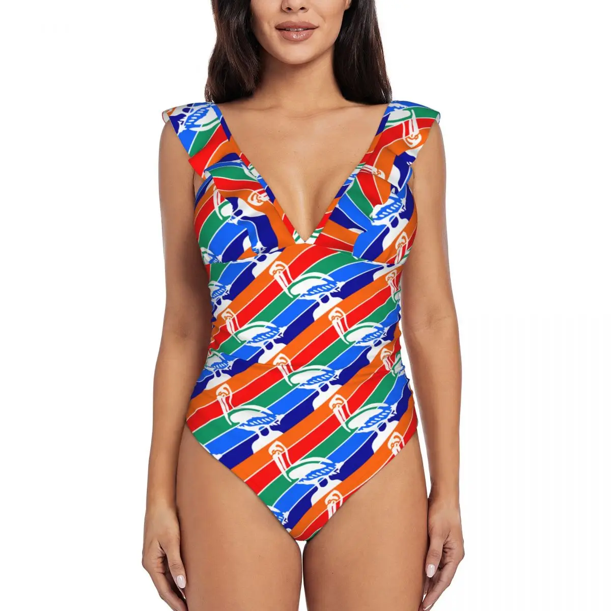 2024 Swimsuit Women's Saint Petersburg Flag One-Piece Swimwear