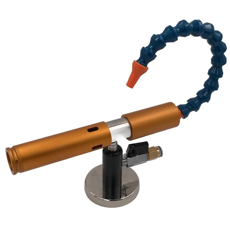 Vortex tube air gun pneumatic air cooling