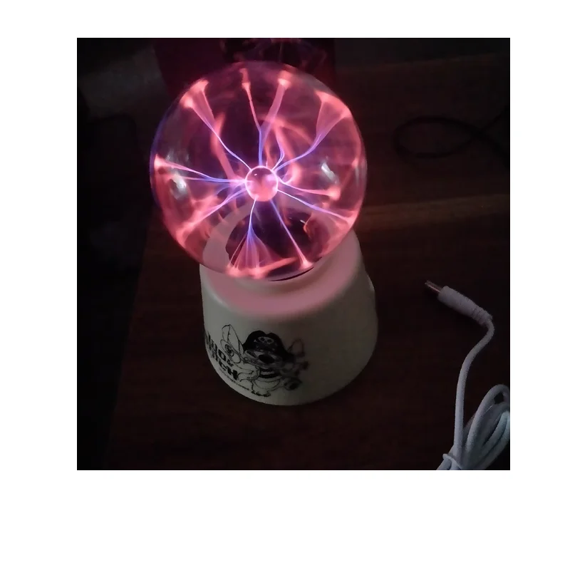 USB كرة أيون توهج الكرة 5 فولت قوة البنك المحمولة البرق الكرة ماجيك الكرة اللمس التحكم الصوتي لعبة تكنولوجيا الكرة الاستشعار #4