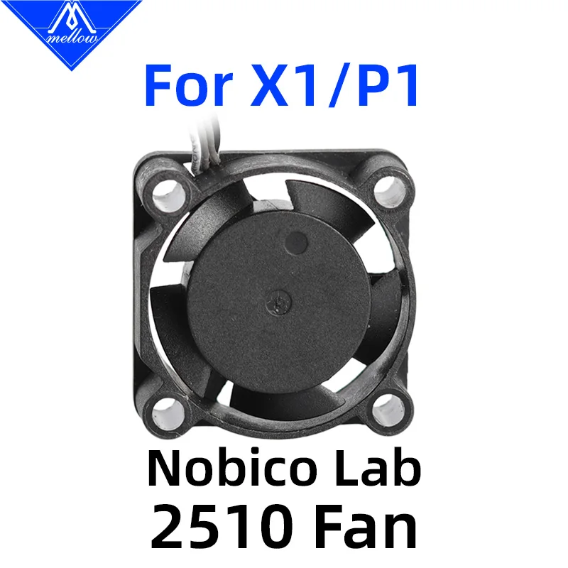 Mellow Dual Ball Bearing 2510 Cooling Fan For Bambu Lab X1 X1C / P1 P1S P1P Hotend Cooling Fan 3D Printer Accessories