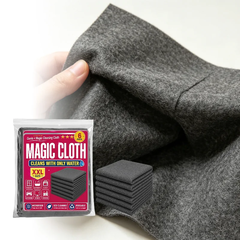 Thicker Magic Cleaning Cloth No Watermark rag Microfiber Window Glass Wiping Kitchen Towel Wash Reusable dried magic bayeta