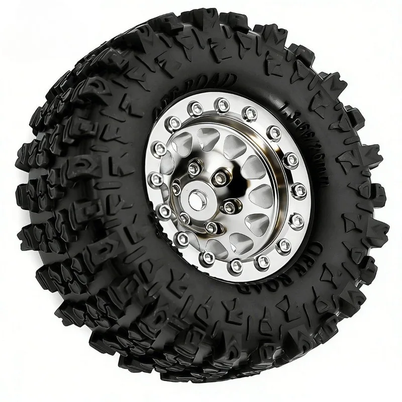 Set di Sostituzione Pneumatici in Gomma ad Alta Aderenza per Ruote Beadlock in Lega MN82 RS 499 Ford MN82 LC79 1/12 RC Crawler