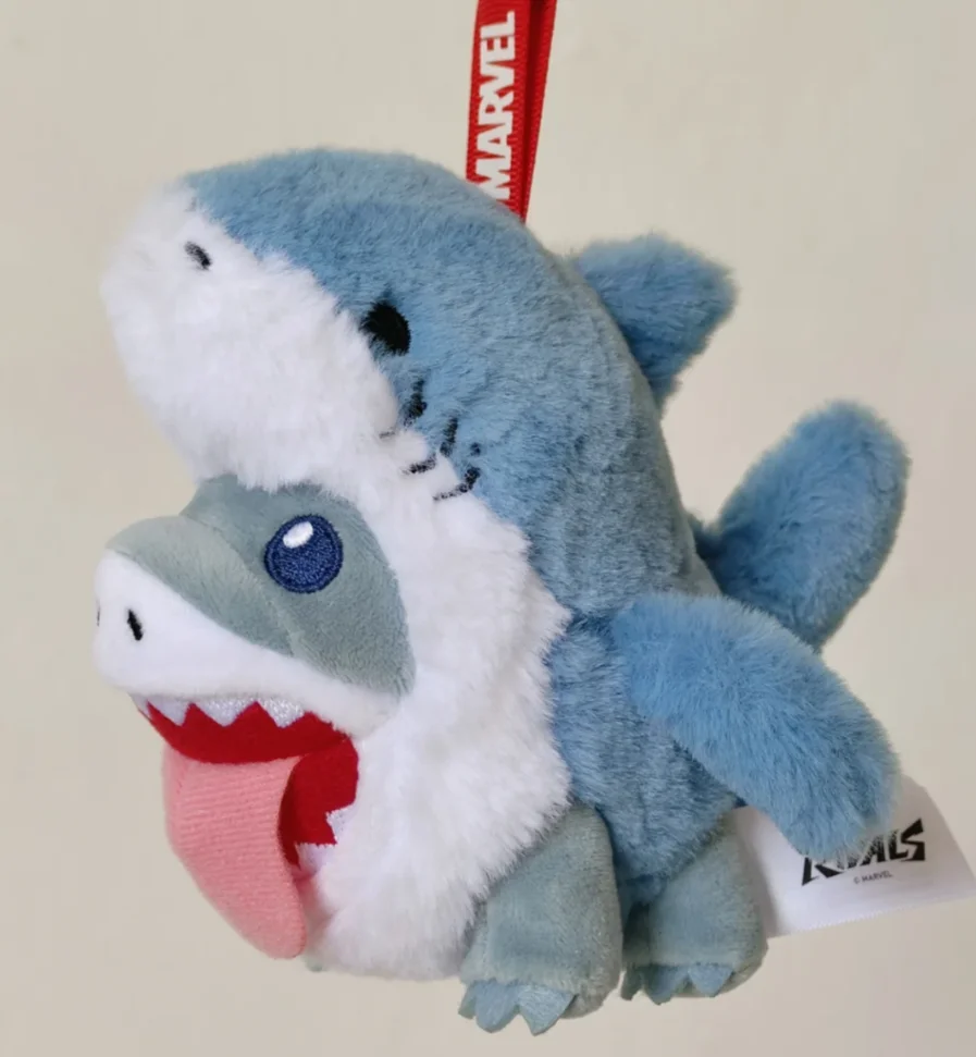 

Hot Toys Jeff The Land Shark Plush Pendant Marvel Rivals Cosbi Blind Box Snorkel Swimming Ring Plush Toy Bag Decor Holiday Gift