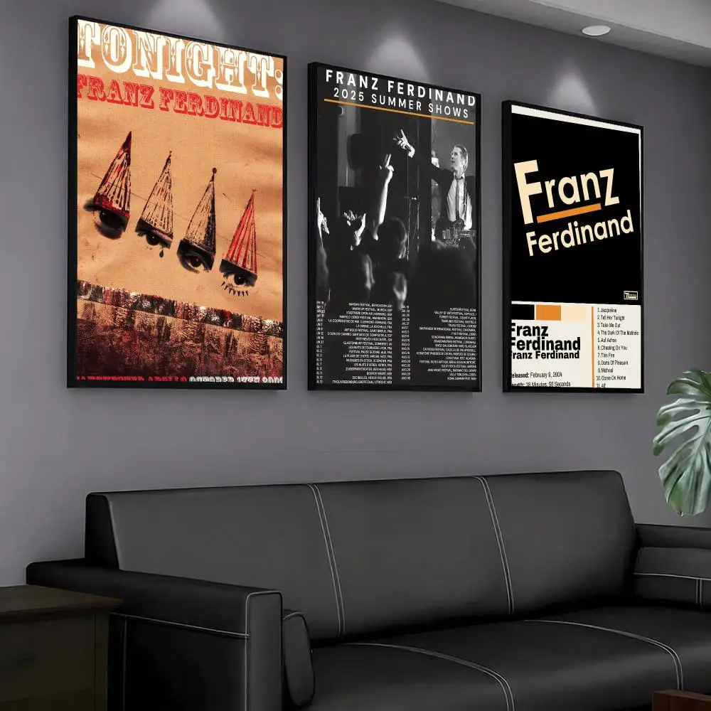 band F-Franz Ferdinand-D Painting Calligraphy Artwork for Home Bedroom Office Wall Decoration Gift