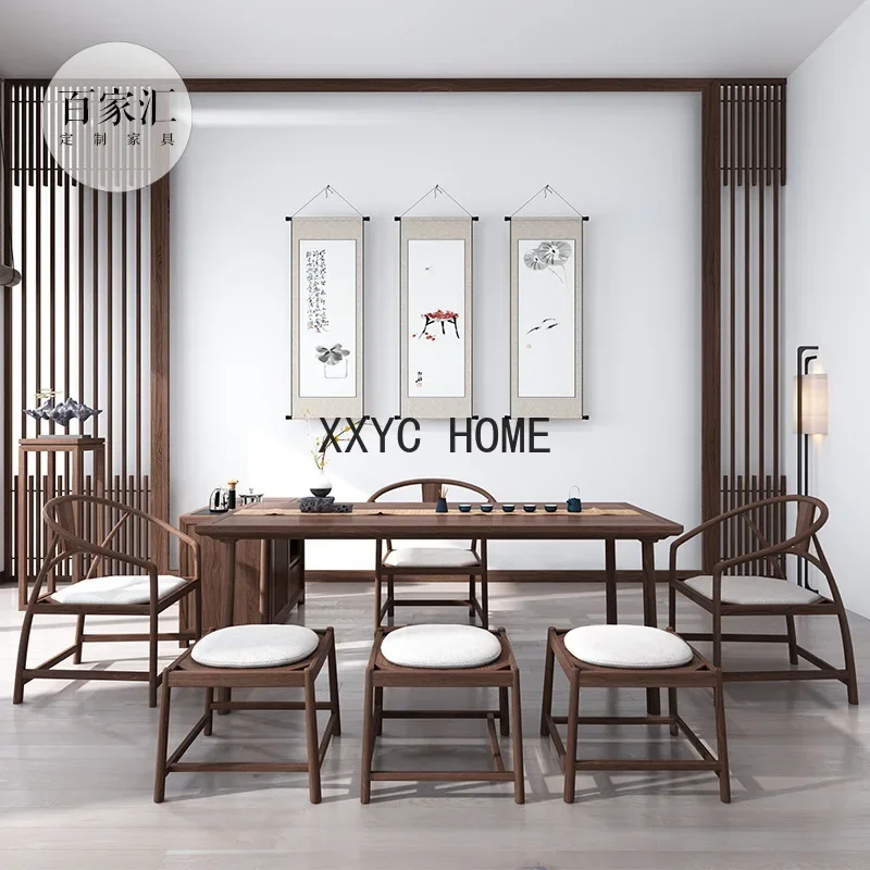 

Villa Tea Room Kung Fu Tea Brewing Table Calligraphy and Painting Table Desk