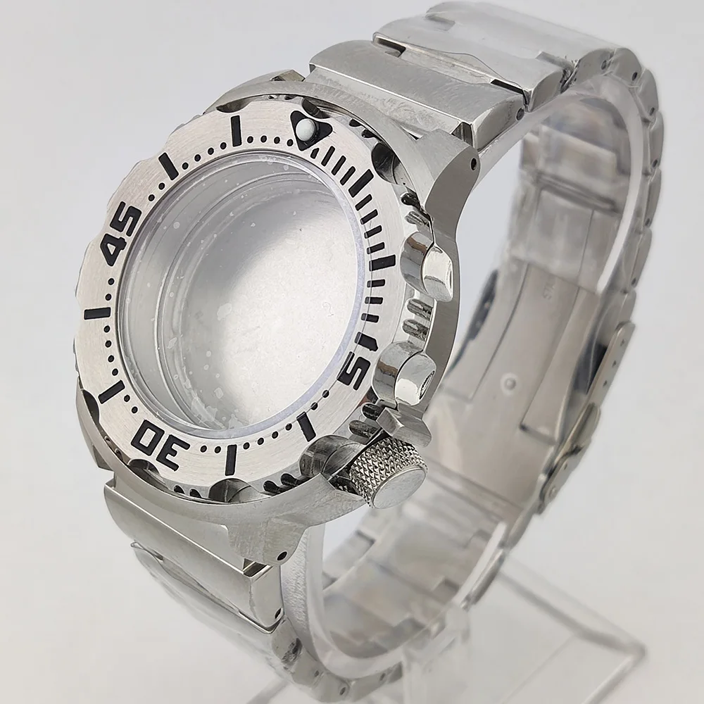 SKX Watch case mod accessories NH35 CASE 42MM Monster Watch case Sapphire stainless steel case fits NH35/36/34/70/72 movement