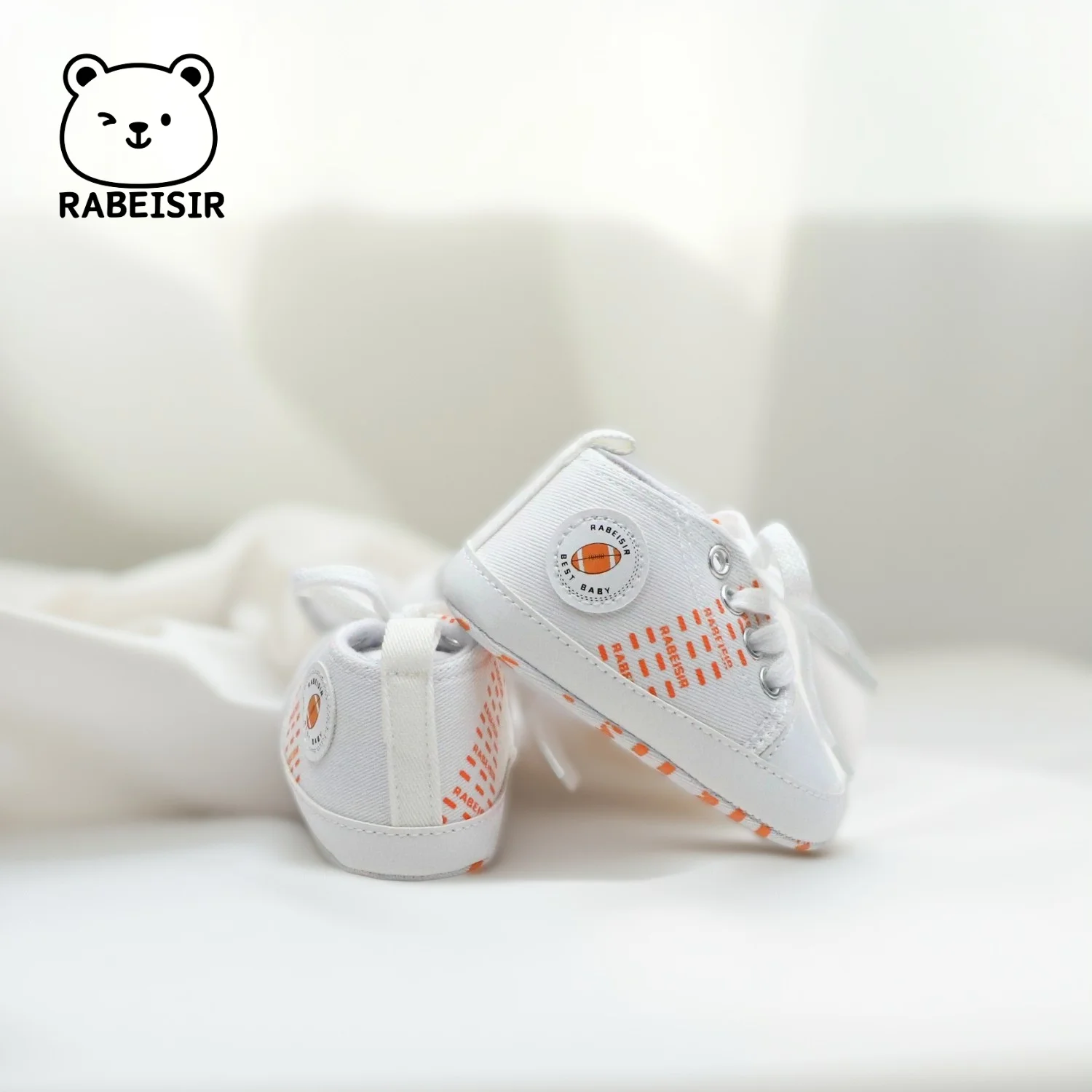 حذاء قماش للأطفال، حذاء مشي للأطفال، نعل ناعم، مضاد للانزلاق، مسامي، 0-1 ونصف سنة، إصدار لجميع المواسم