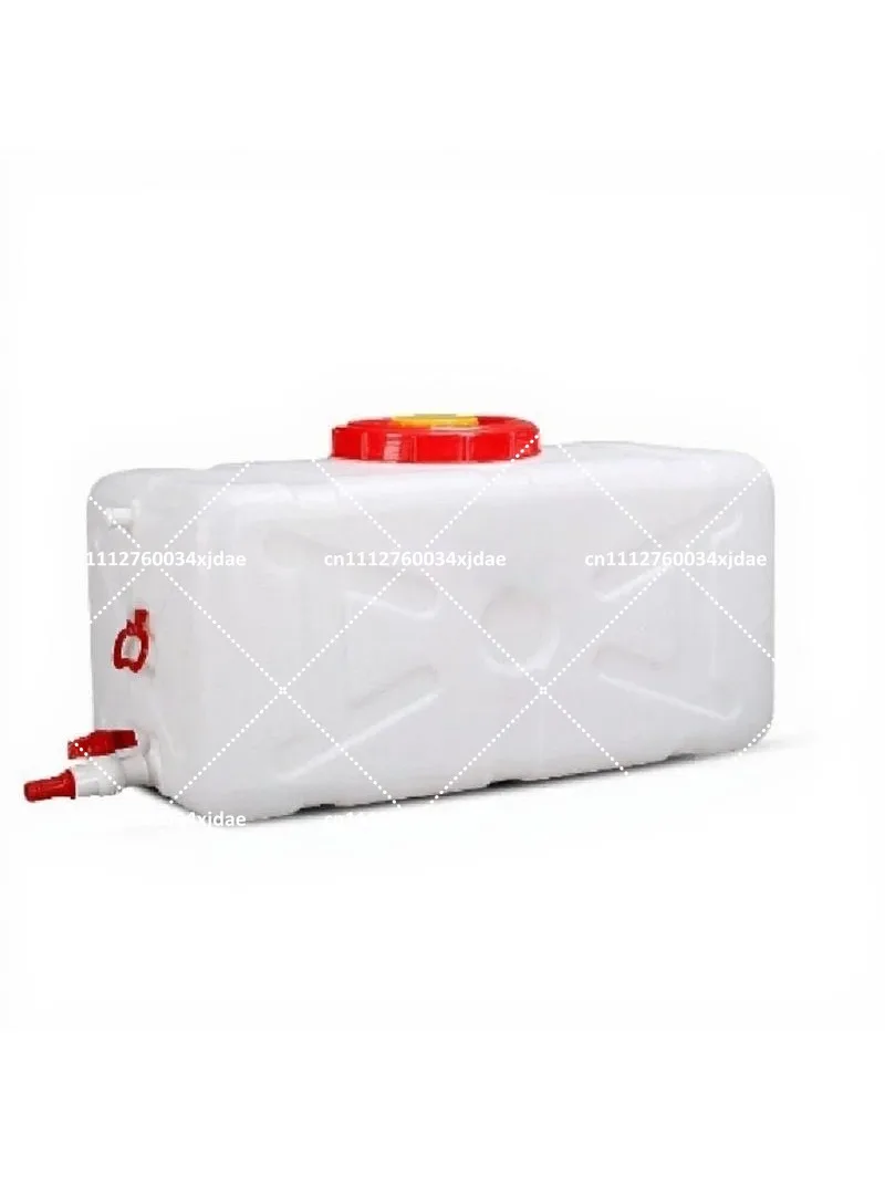 Large Capacity 200L Rectangular Water Storage Tank, Food Grade Plastic Bucket for Household Water Storage, Thickened Horizontal