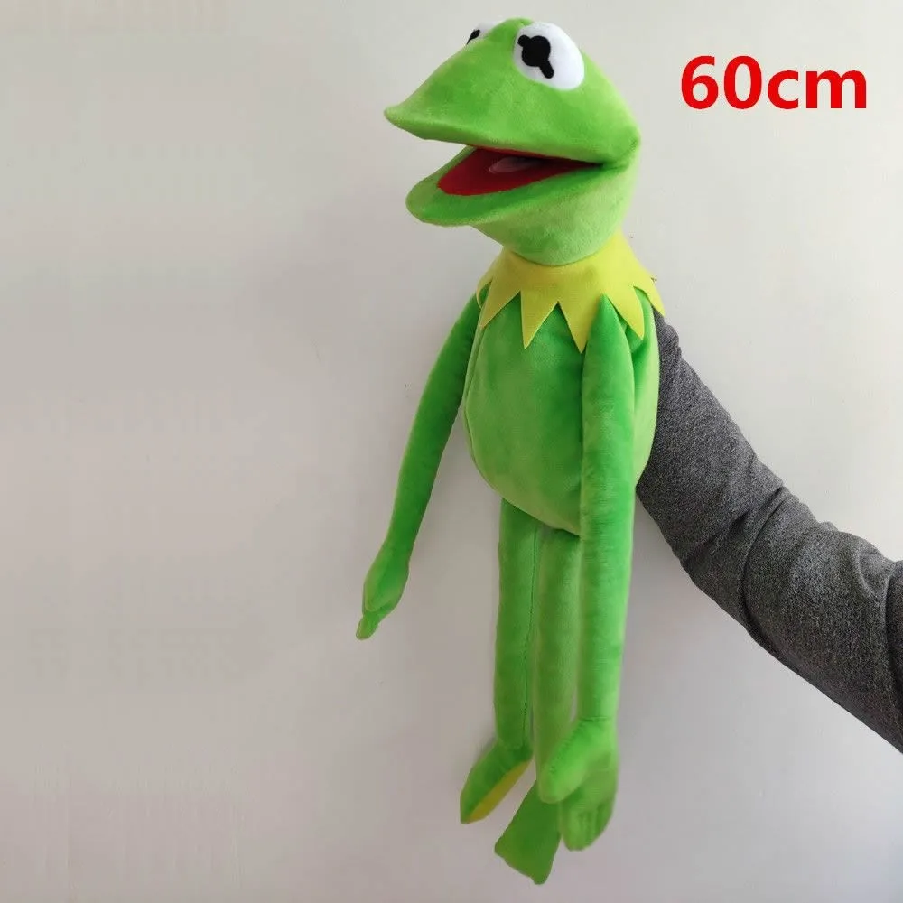 KERMIT 개구리 손 인형 봉제 완구, 부드러운 소년 인형, 어린이 생일 선물, 60cm 만화 머펫