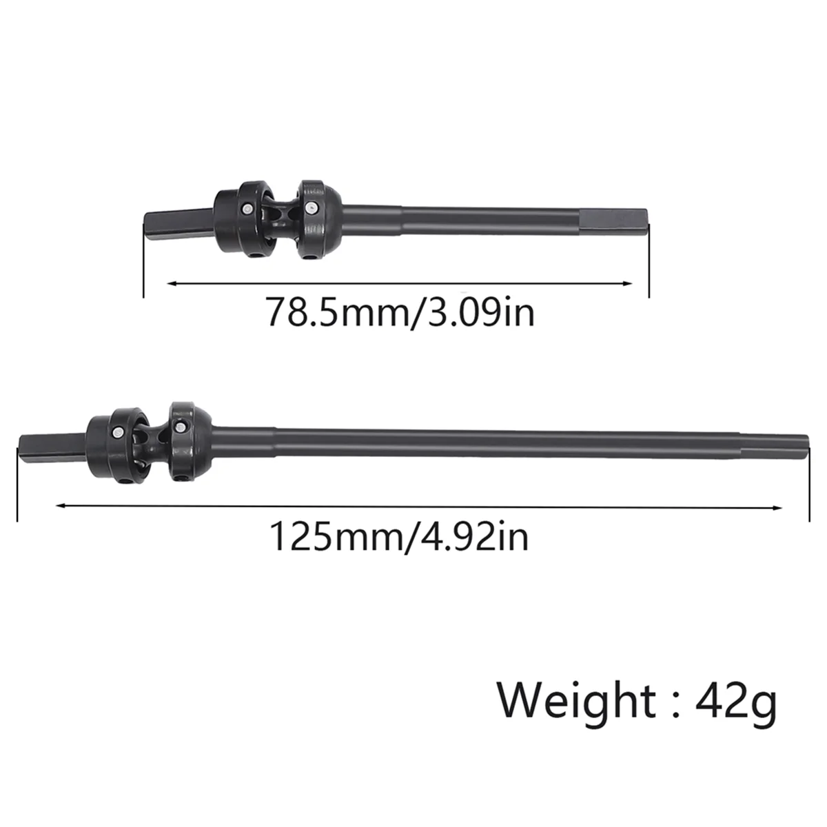 Constant Velocity Driveshift 3-Joint CVD for 1/10 RC Crawler SCX10 III AR45 Offset Portal Axle Upgrade Part