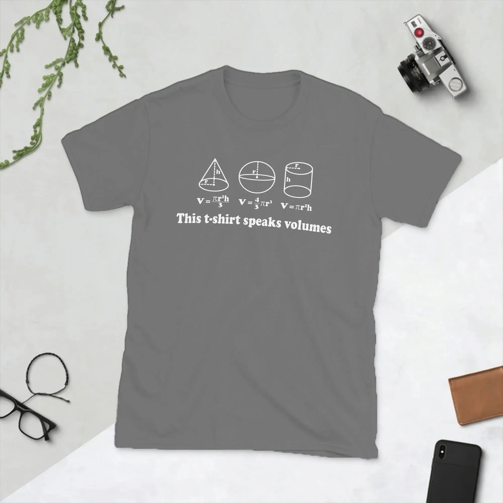 Vintage This Speaks Volumes Funny Math T-Shirt for Men Crewneck Cotton T Shirt  Short Sleeve Tees Graphic Printed Clothes