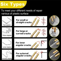 100-600Pcs Auto Plastic Repair Welding Nails Car Bumper Repair Welded Stud Precut Wave Nails Machine Welding Hot Stapler 4
