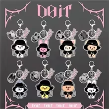 KPOP Keychain SKZOO New Album DO IT Cartoon Animal Wolf Chicken Cat Rabbit SKZ bangchan hyunjin felix Fan Gift