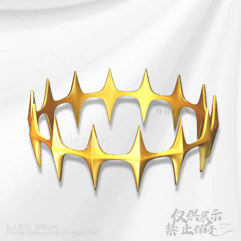 Game Fate Grand Order Cosplay Oberon Costume Crown Man Women Golden Crown 3D Print Holloween Christmas Gift Customized