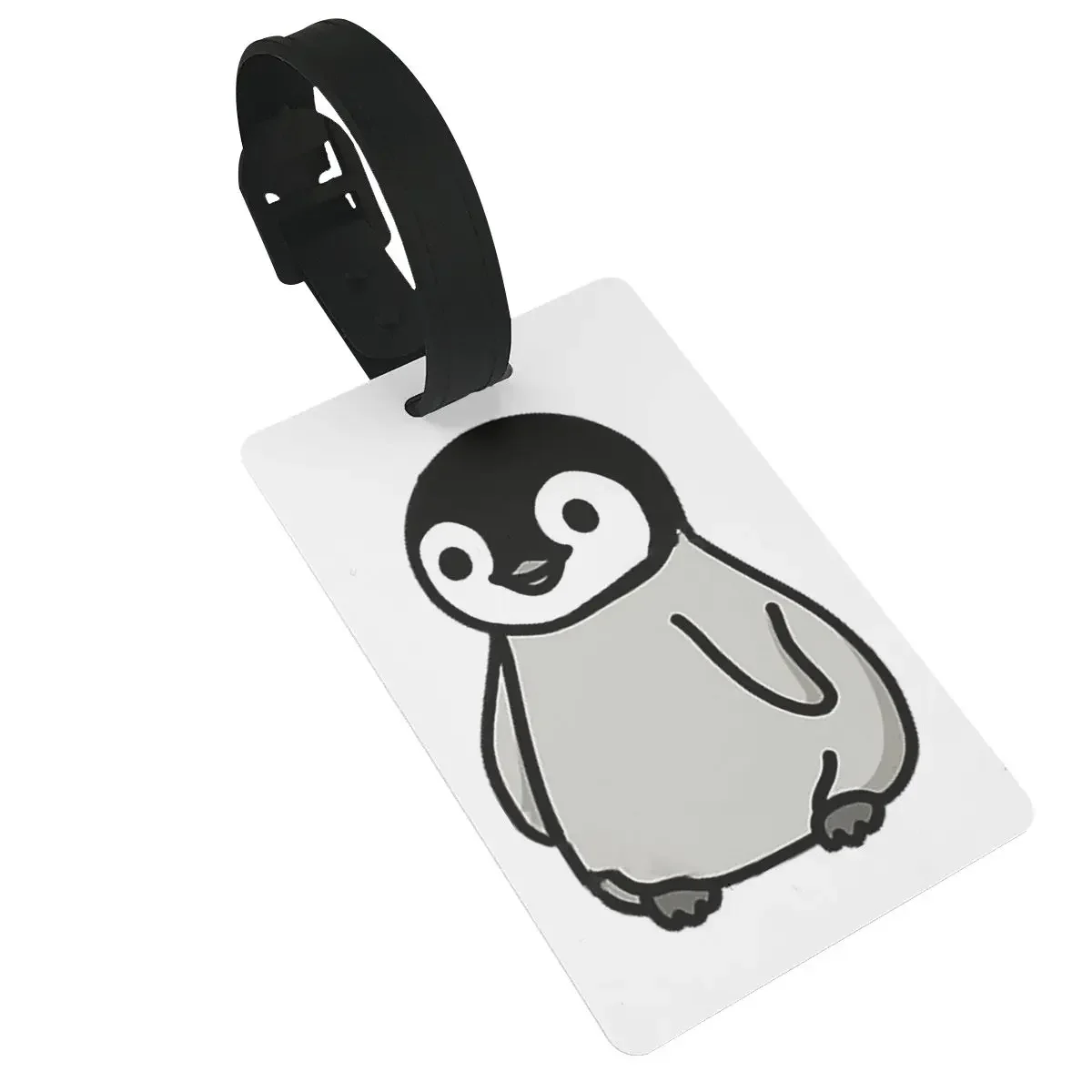 Penguin Luggage Tags Suitcase Accessories Travel PVC Cute Baggage Boarding Tag Portable Label Holder ID Name Address