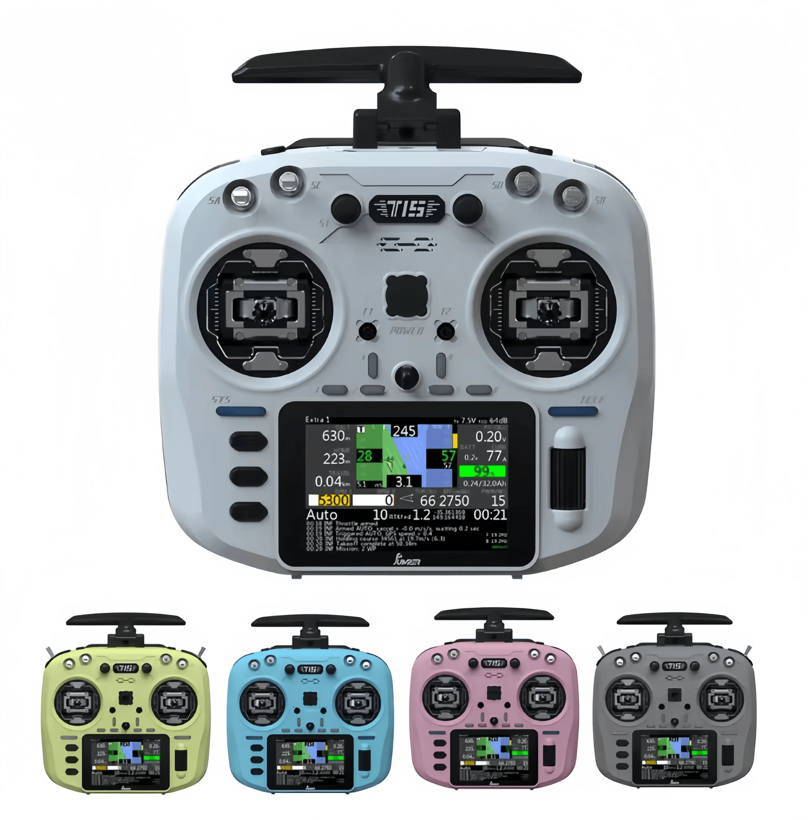 البلوز T15 قاعة الاستشعار شاشة ملونة وحدة تحكم راديو FPV EDGETX/ELRS لطائرة طويلة المدى RC بدون طيار