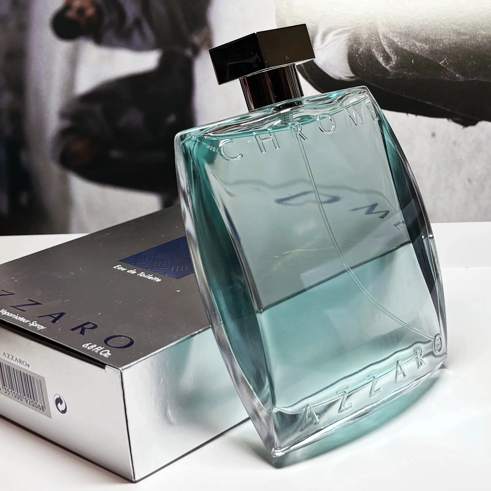 عطر Azz.aro.chrome للرجال - الحمضيات الطازجة، عطر خشبي فاخر - أونصة سائلة 3.4 أونصة سائلة