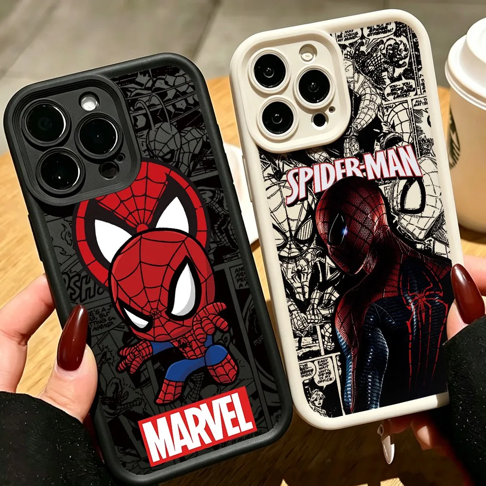 Anime Spiders-Man Phone Case for Samsung S27 S26 S25 S24 S23 S22 S21 S20 Note 20 FE Plus Ultra 4G 5G Soft Silicone TPU Cover