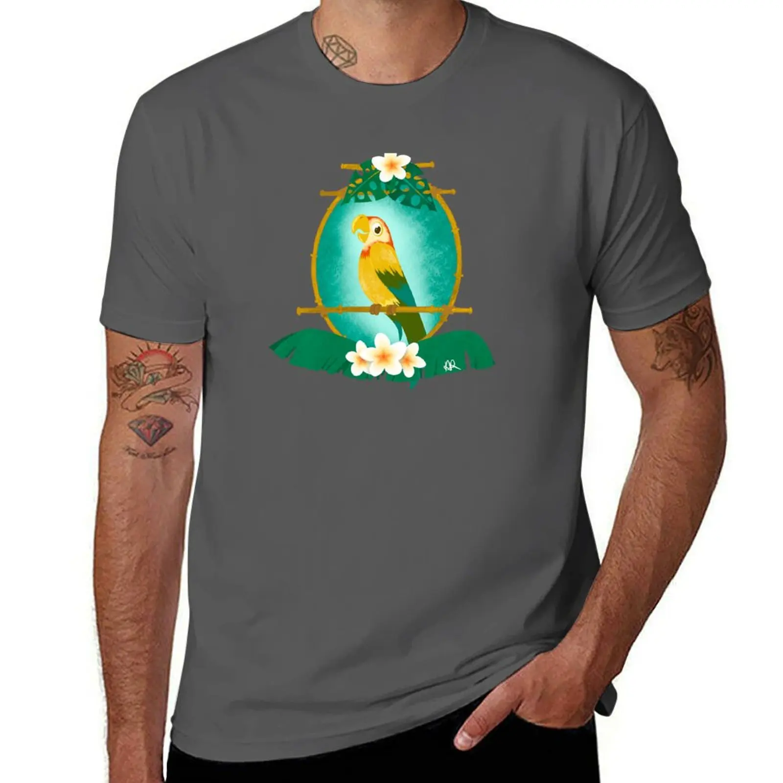 Enchanted Tiki Room Jose T-Shirt cotton t shirt man man t shirt heavy cotton t shirts for man graphic vintage T-Shirt