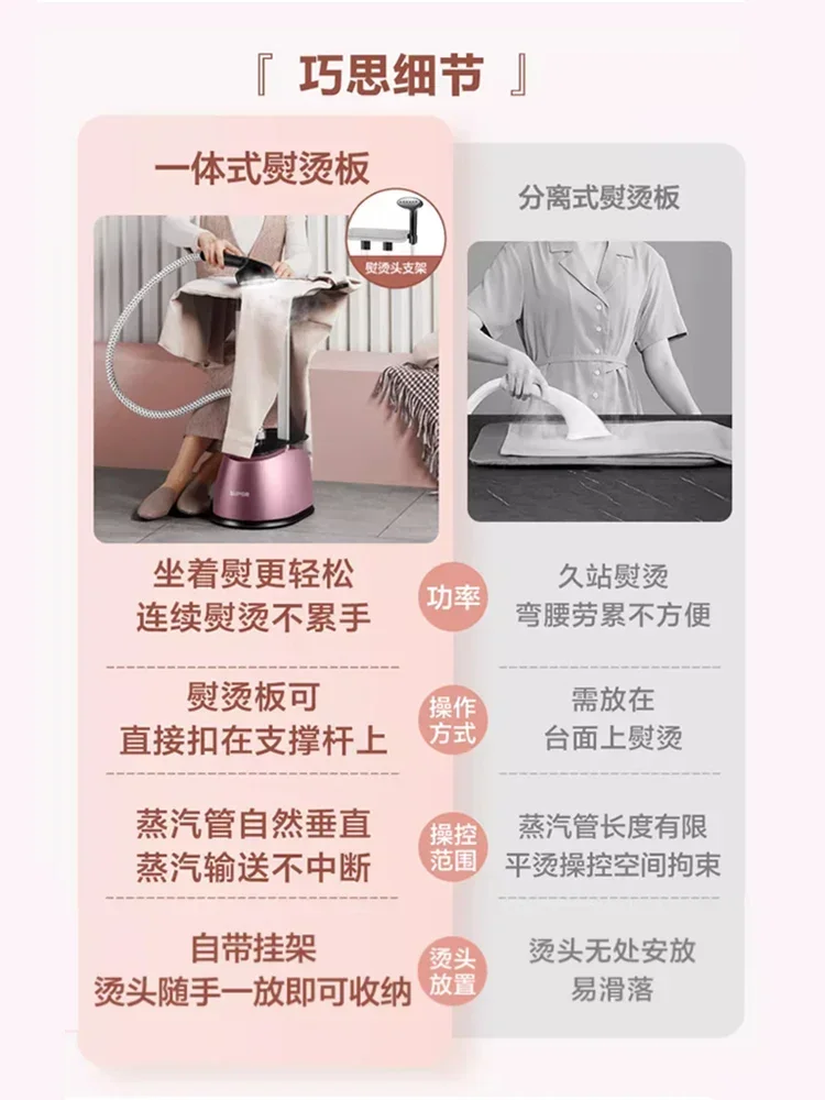 220V Professional Clothes Ironing Machine with Portable Design for Home and Travel