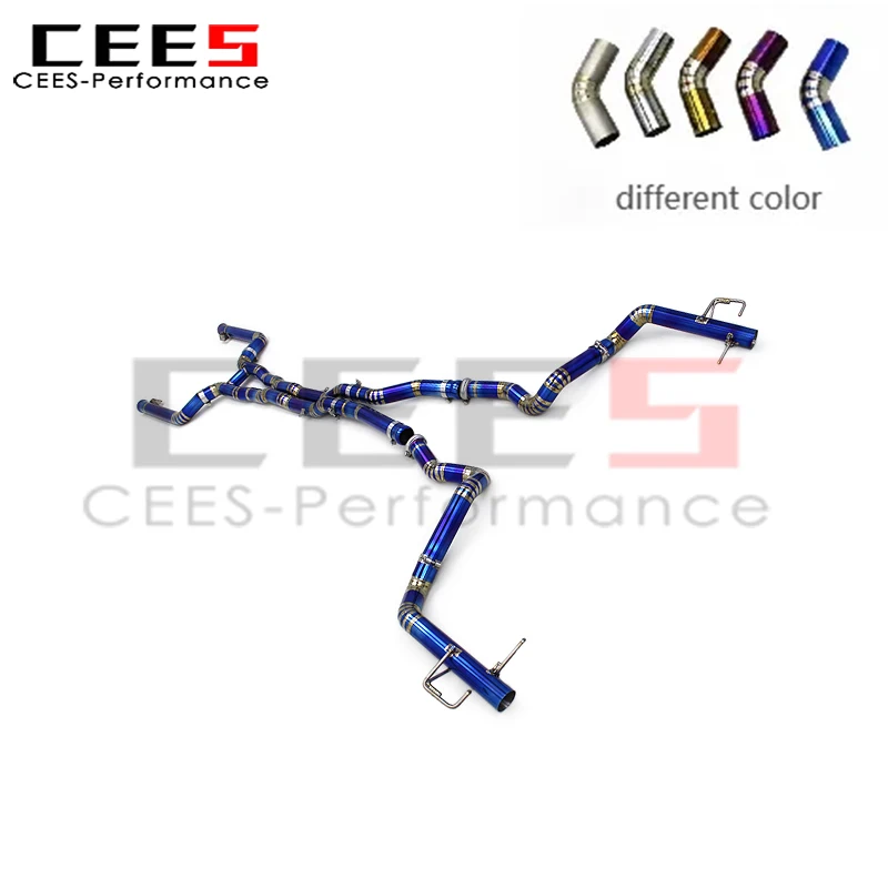 

cees for Mercedes-Benz C63/C63S AMG W205 4.0T 2015-2020 Straight Exhaust Catback No Valve No Muffler Racing Exhaust System