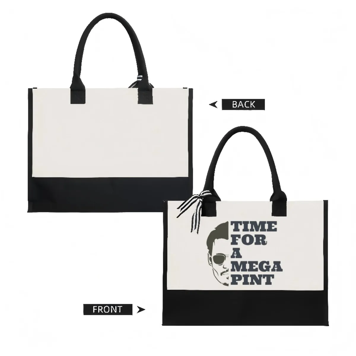 وقت لـ MEGA PINT 2026 وصول جديد موضة عملية واسعة قابلة لإعادة الاستخدام حمل حقيبة نمط طباعة 2 لهجة الثقيلة كتف كبير #2