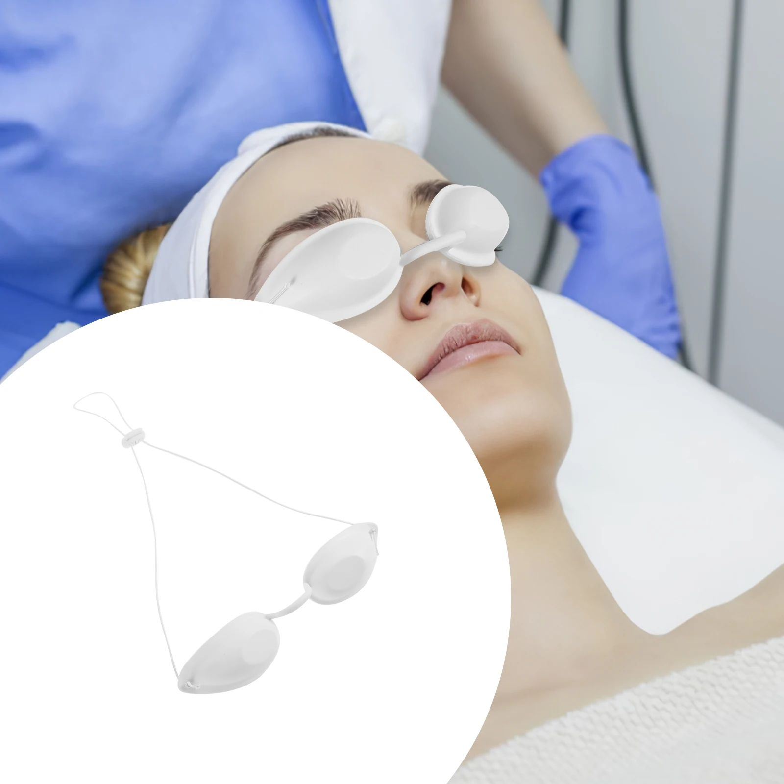 

Adjustable Reusable Mask Small Eye Goggle For Beauty Use Eye Protector Soft Comfortable Material Professional Eyebrow