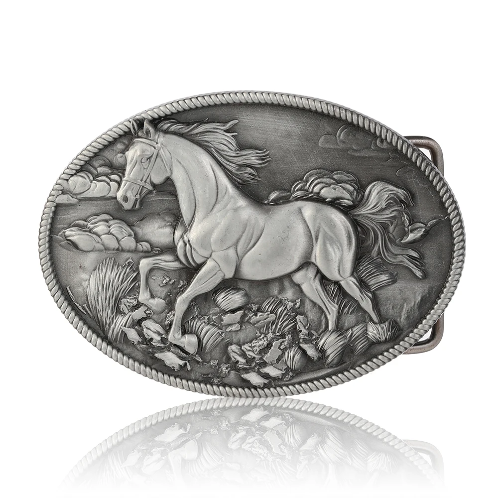 مشبك حزام غربي للرجال والنساء، مشبك حزام رعاة البقر على شكل حصان، مشبك حزام راعية البقر العتيق، مشبك حزام الحصان #2