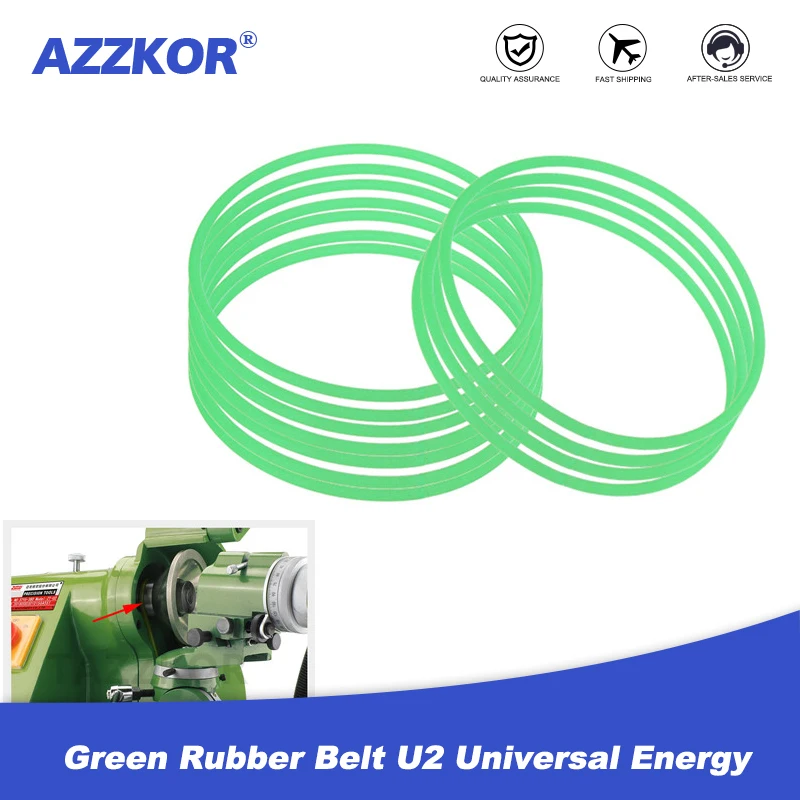 Green Rubber Belt U2 Universal Energy Grinding Machine Spindle Motor Belt Original Universal Belt Grinding Machine Accessories