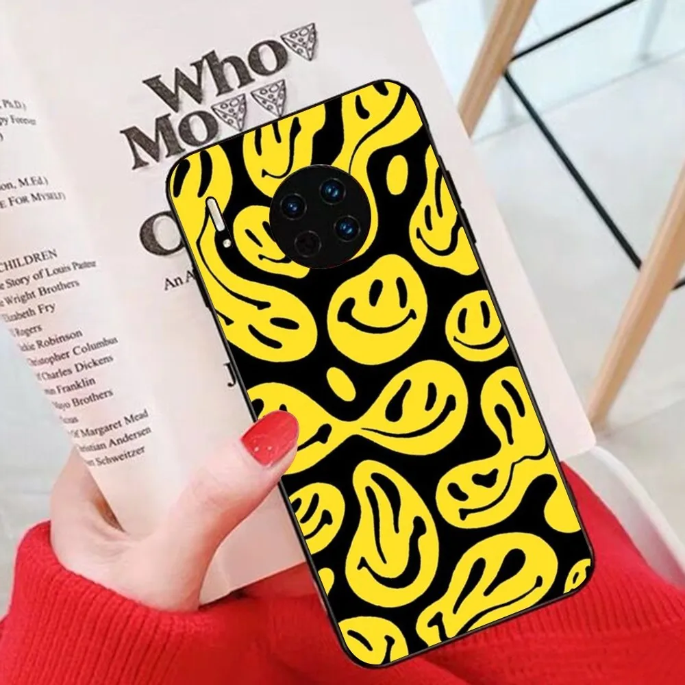 Funny Colourful S-Smiley Face Phone Case For Huawei Mate 10 20 30 40 50 lite pro Nova 3 3i 5 6 SE 7 pro 7SE