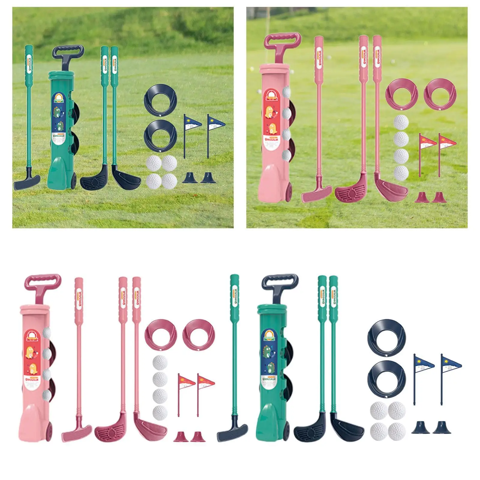 

Детский набор для гольфа с мячами для гольфа для детей 3, 4, 5, 6 лет, подарок на день рождения