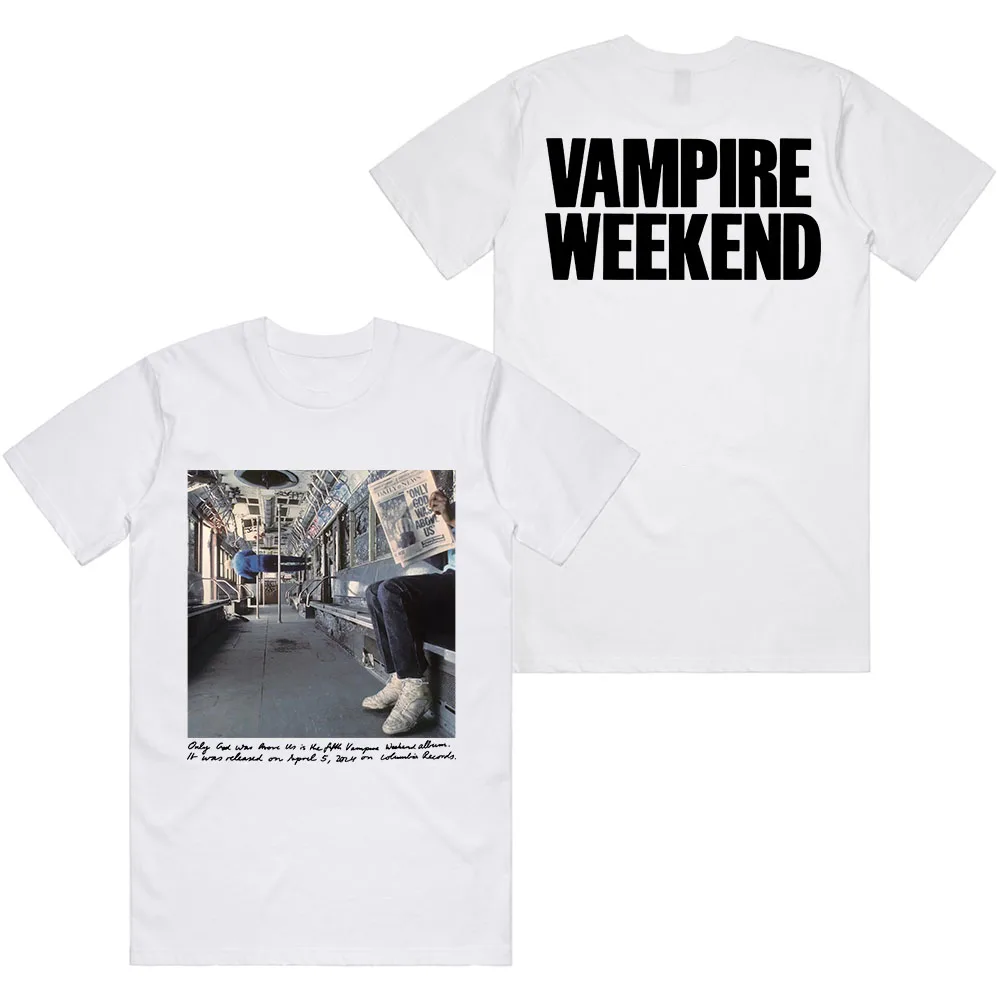 

Limited Edition OGWAU Album Cover T-shirt Rock Band VAMPIRE WEEKEND Tshirts Summer Short Sleeve Male T Shirt Fashion Men Tee Top