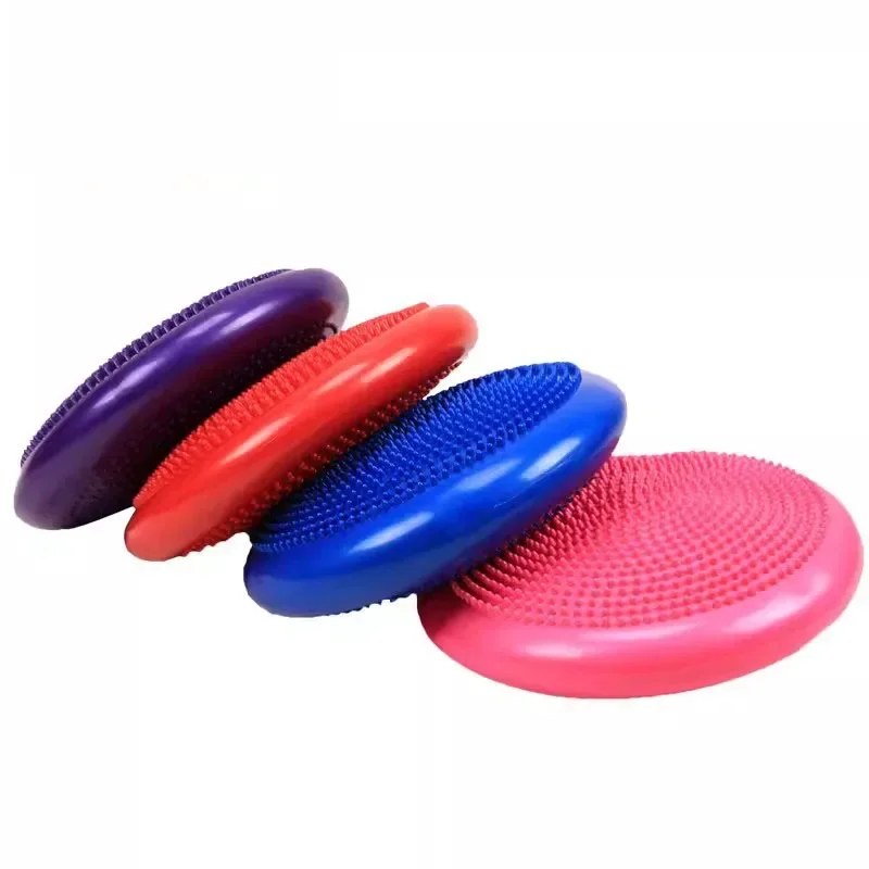 Inflatable Yoga Massage Ball, Durable Universal  Sports  Gym  Fitness  Wobble Stability  Balance Disc  Cushion Mats 33cm