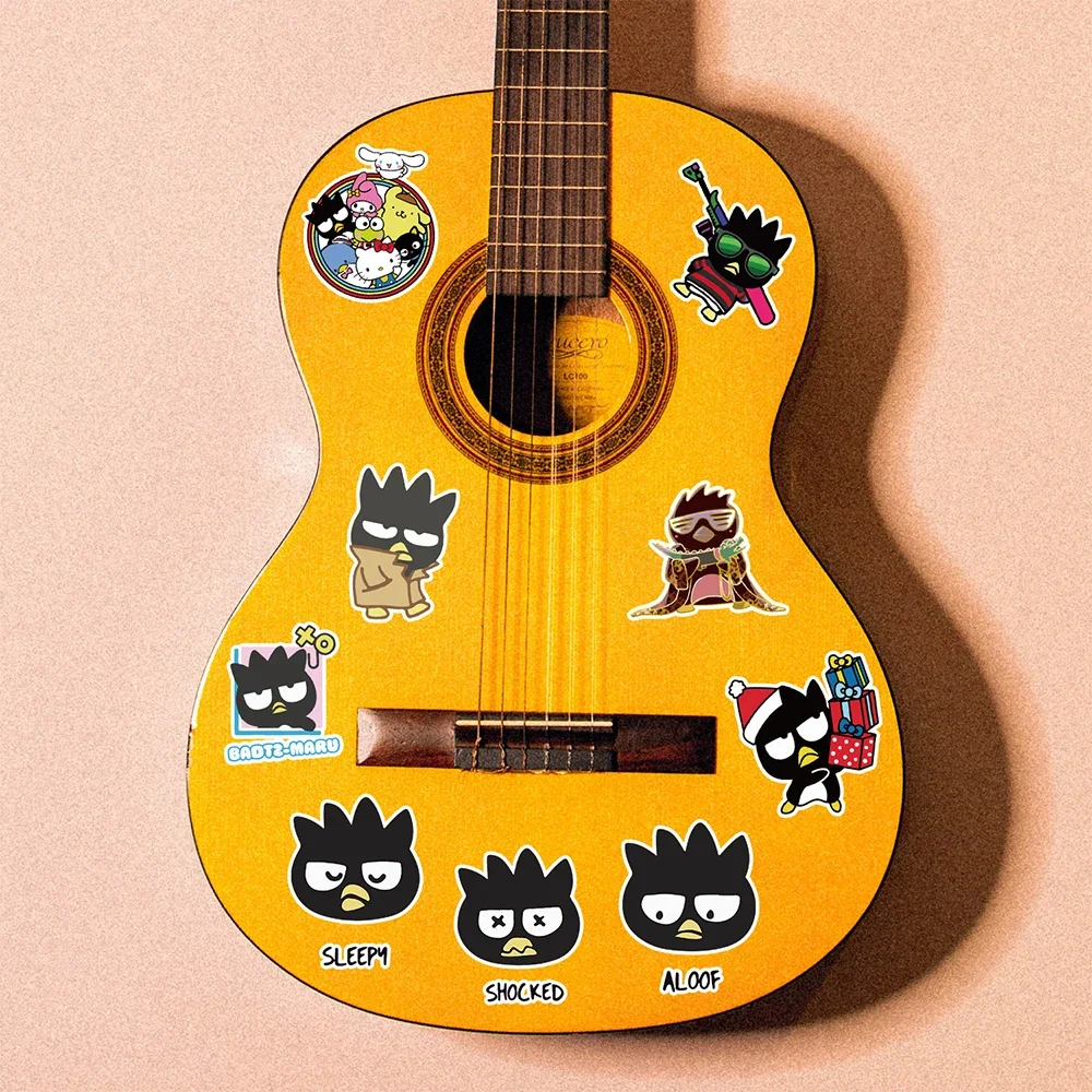 50PCS Anime Bad Badtz Maru Graffiti Stickers Cute Sanrio Decal Diary DIY Guitar Laptop Phone Suitcase Bike Decals Kids Toy Gift