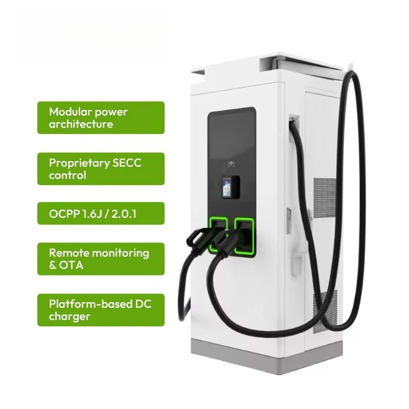 10-inch Display Screen Fast  Car Charger Station 160kW