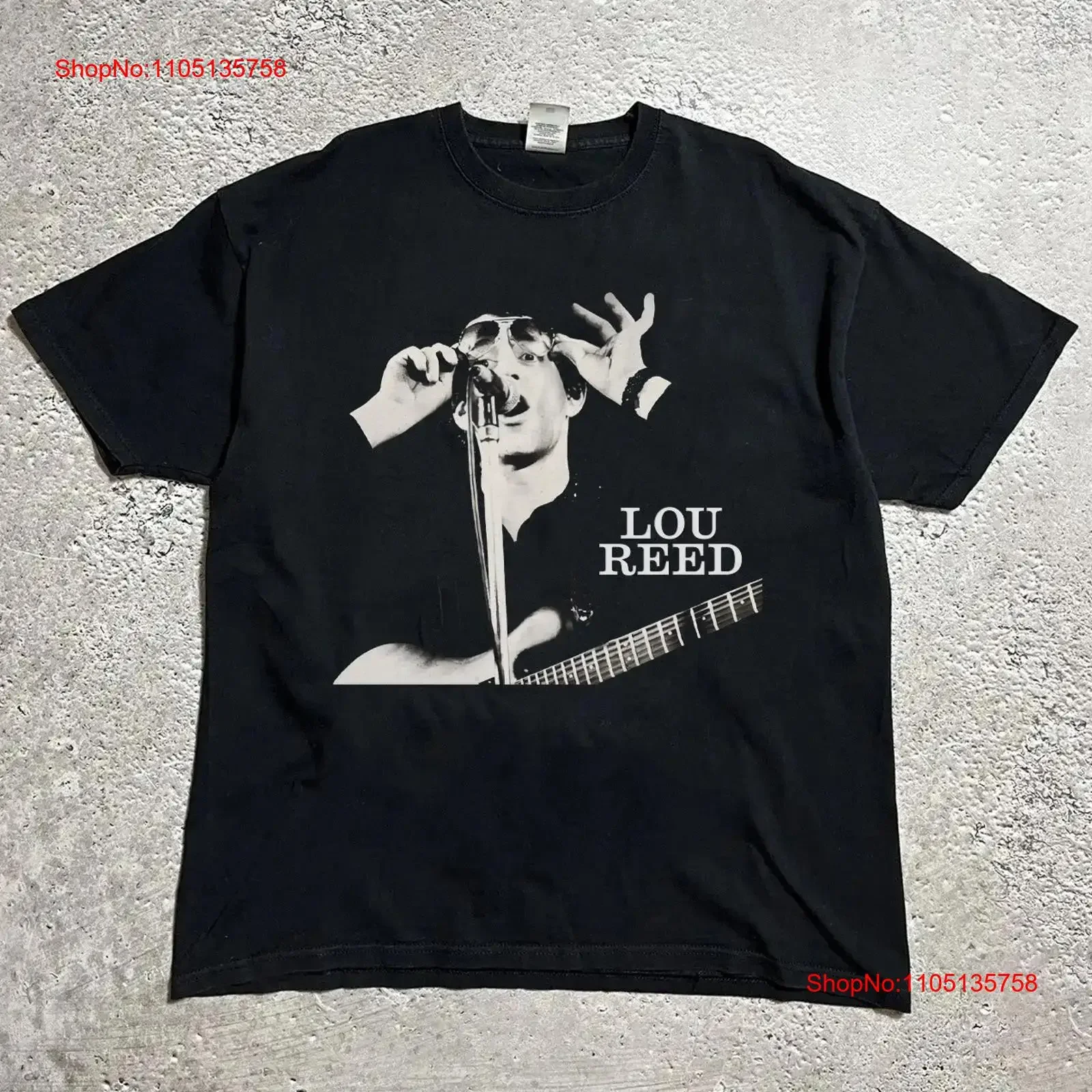Rare Lou Reed Singer Retro Classic Black All Size T Shirt vintage Washed Top For Everyday Wear Versatile Stylish graphic homme