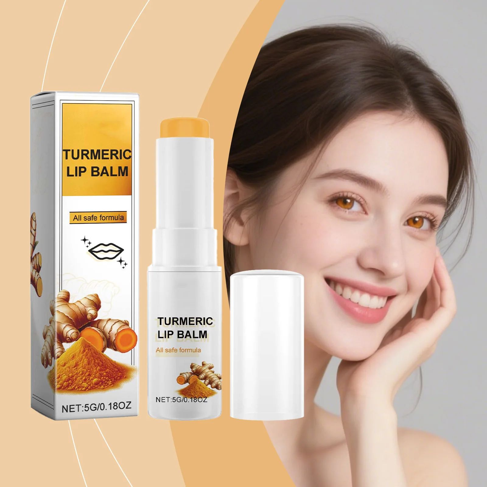 Collagen Moisturizing Lipstick Lasting Hydrate Prevent Dry Reduce Roughness Improving Gloss Enhance Turmeric Root Lip Plump Balm