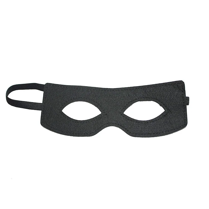 Veelkleurige vilten maskers Oogmaskers Halfmasker Cosplay rekwisieten met elastisch lint voor Halloween Masquerade Party