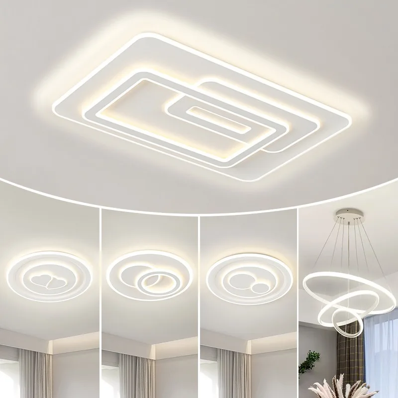 

Living room lights are modern and simple atmosphere, 2024 new rectangular Zhongshan lamps