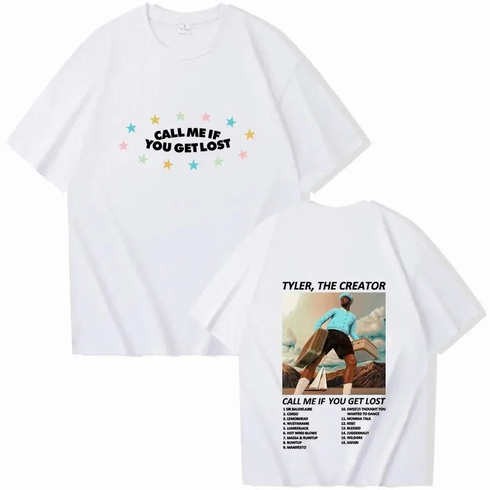 Tyler The Creator Call Me If You Get Lost 2024 Oversized Music Fans Gift T-shirt Printing O-neck Casual Trending Tees Clothing